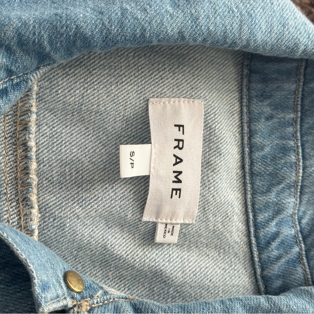 Frame flounce hem denim jacket - Picture 4 of 7